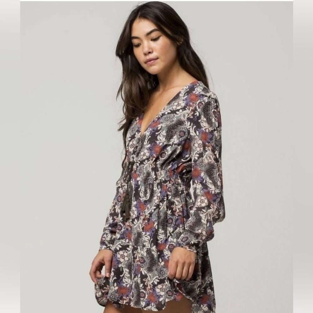 Free People Stealing Fire Boho Floral Mini Dress Small